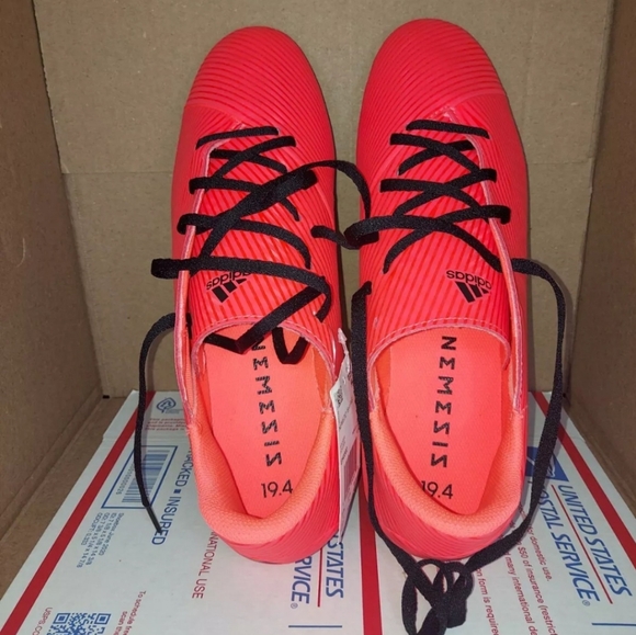 Adidas Nemeziz 19.4 FxG - Soccer Cleats EH0302 Mens Size 12 - Orange Black - Picture 6 of 6